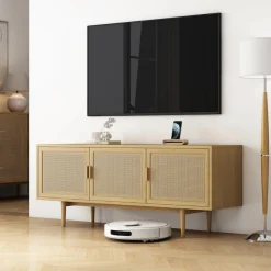 OTTO home TV-Schrank »Lorelia« in moderner Rattan Optik, Lowboard