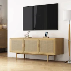 OTTO home TV-Schrank »Lorelia« in moderner Rattan Optik, Lowboard