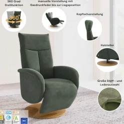 OTTO home TV-Sessel »Glendale« wahlweise mit Aufstehhilfe, 2 Motoren und Akku