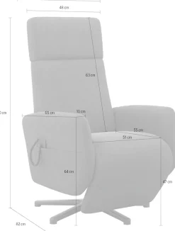 OTTO home TV-Sessel »Rochelle, inkl. Kopfteilverstellung & 360° Drehfunktion« 1 Stk. tlg. wahlweise mit 2 Motoren, Akku & Aufstehhilfe