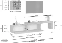 OTTO home TV-Wand »Chronos TV-Set, Wohnwand – Elemente frei platzierbar, Made in Italy« Set, 2-er set, 2 Stk. tlg.