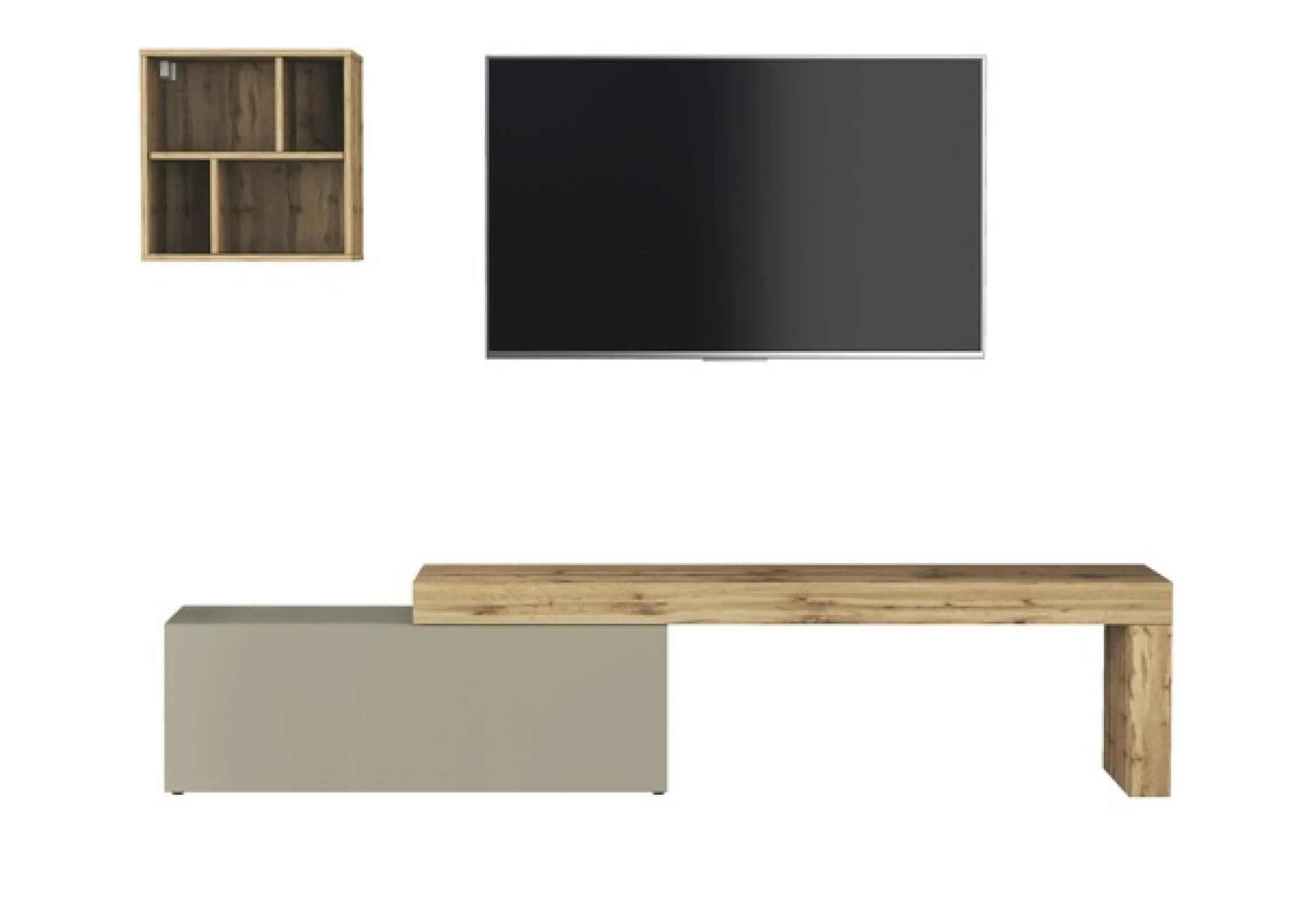 OTTO home TV-Wand »Chronos TV-Set, Wohnwand – Elemente frei platzierbar, Made in Italy« Set, 2-er set, 2 Stk. tlg.