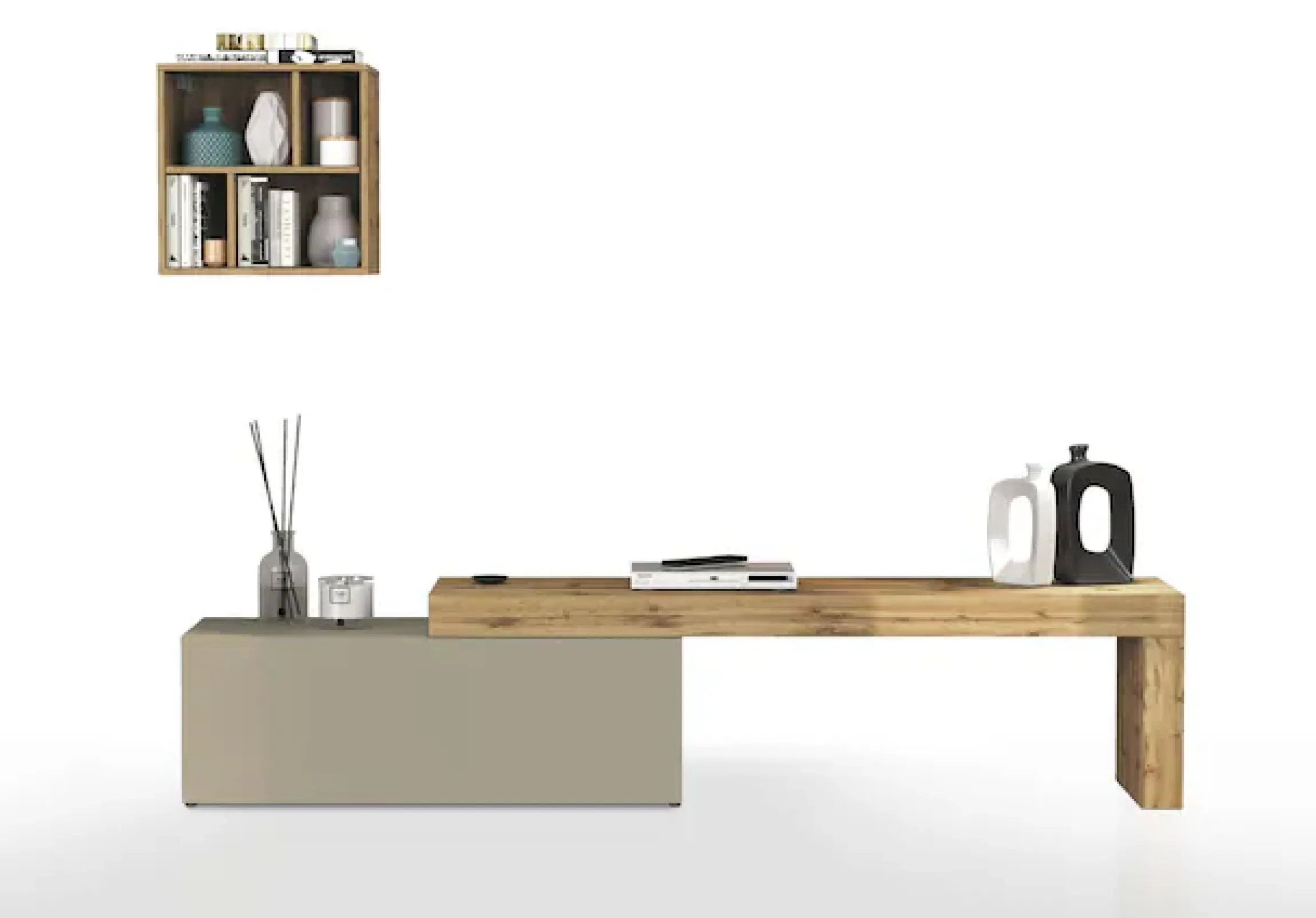 OTTO home TV-Wand »Chronos TV-Set, Wohnwand – Elemente frei platzierbar, Made in Italy« Set, 2-er set, 2 Stk. tlg.