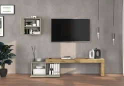 OTTO home TV-Wand »Chronos TV-Set, Wohnwand – Elemente frei platzierbar, Made in Italy« Set, 2-er set, 2 Stk. tlg.