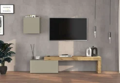 OTTO home TV-Wand »Chronos TV-Set, Wohnwand – Elemente frei platzierbar, Made in Italy« Set, 2-er set, 2 Stk. tlg.