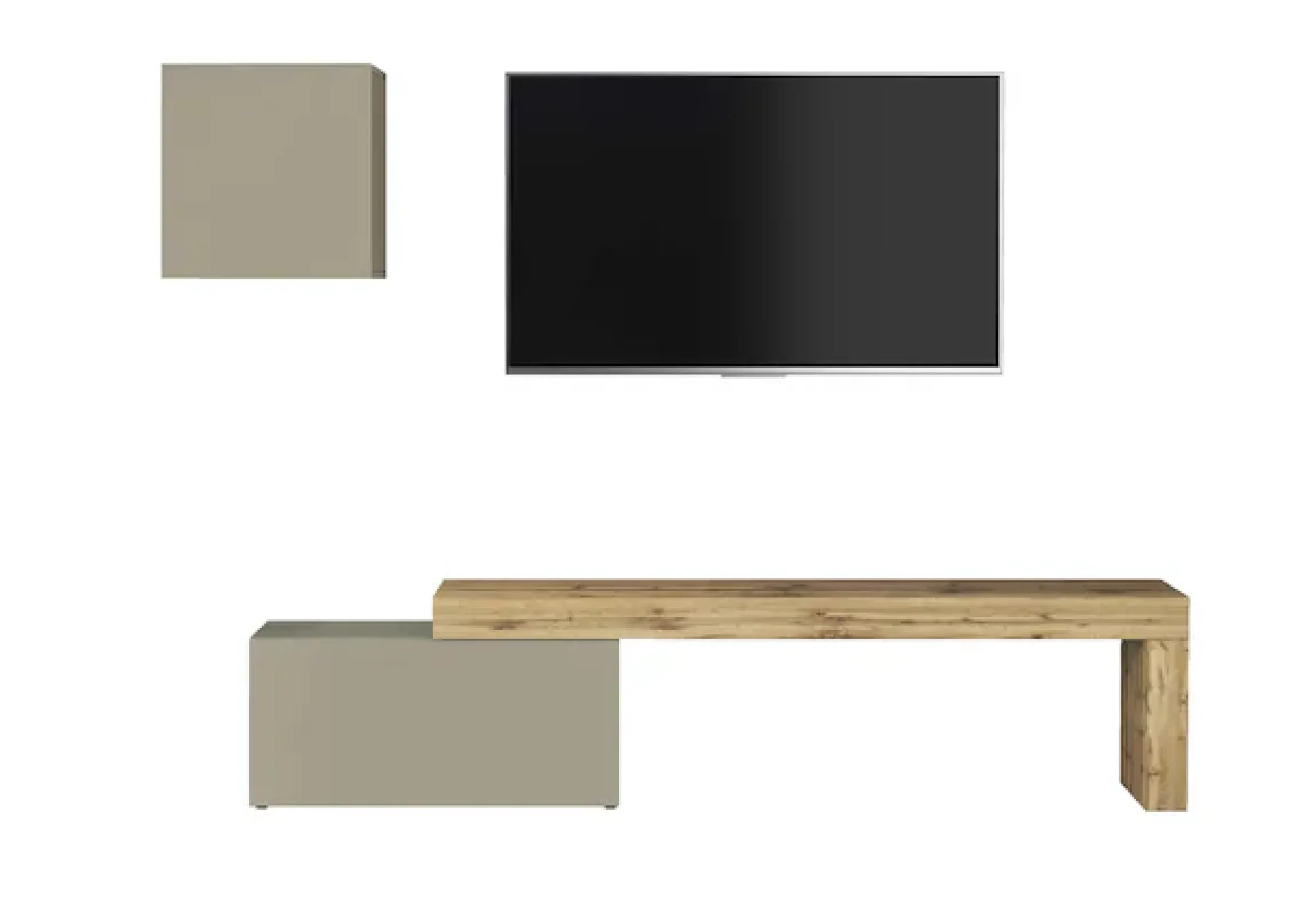 OTTO home TV-Wand »Chronos TV-Set, Wohnwand – Elemente frei platzierbar, Made in Italy« Set, 2-er set, 2 Stk. tlg.