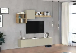 OTTO home TV-Wand »Chronos TV-Set, Wohnwand – Elemente frei platzierbar, Made in Italy« Set, 5-er set, 5 Stk. tlg.