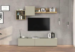 OTTO home TV-Wand »Chronos TV-Set, Wohnwand – Elemente frei platzierbar, Made in Italy« Set, 5-er set, 5 Stk. tlg.