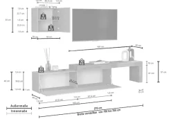 OTTO home TV-Wand »Chronos TV-Set, Wohnwand – Elemente frei platzierbar, Made in Italy« Set, 2-er set, 2 Stk. tlg.