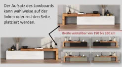 OTTO home TV-Wand »Chronos TV-Set, Wohnwand – Elemente frei platzierbar, Made in Italy« Set, 2-er set, 2 Stk. tlg.