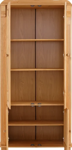 OTTO home Vitrine »Adele« 4-türig, Höhe 185 cm, mit Glaseinsätzen, aus massiver Kiefer, FSC®