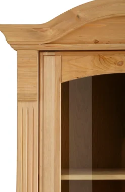 OTTO home Vitrine »Anna« Gesamtmaße (B/T/H): ca. 66/46/188 cm,mit Glastür, Höhe 188 cm, Massivholz, mit Zierfräsungen, FSC®