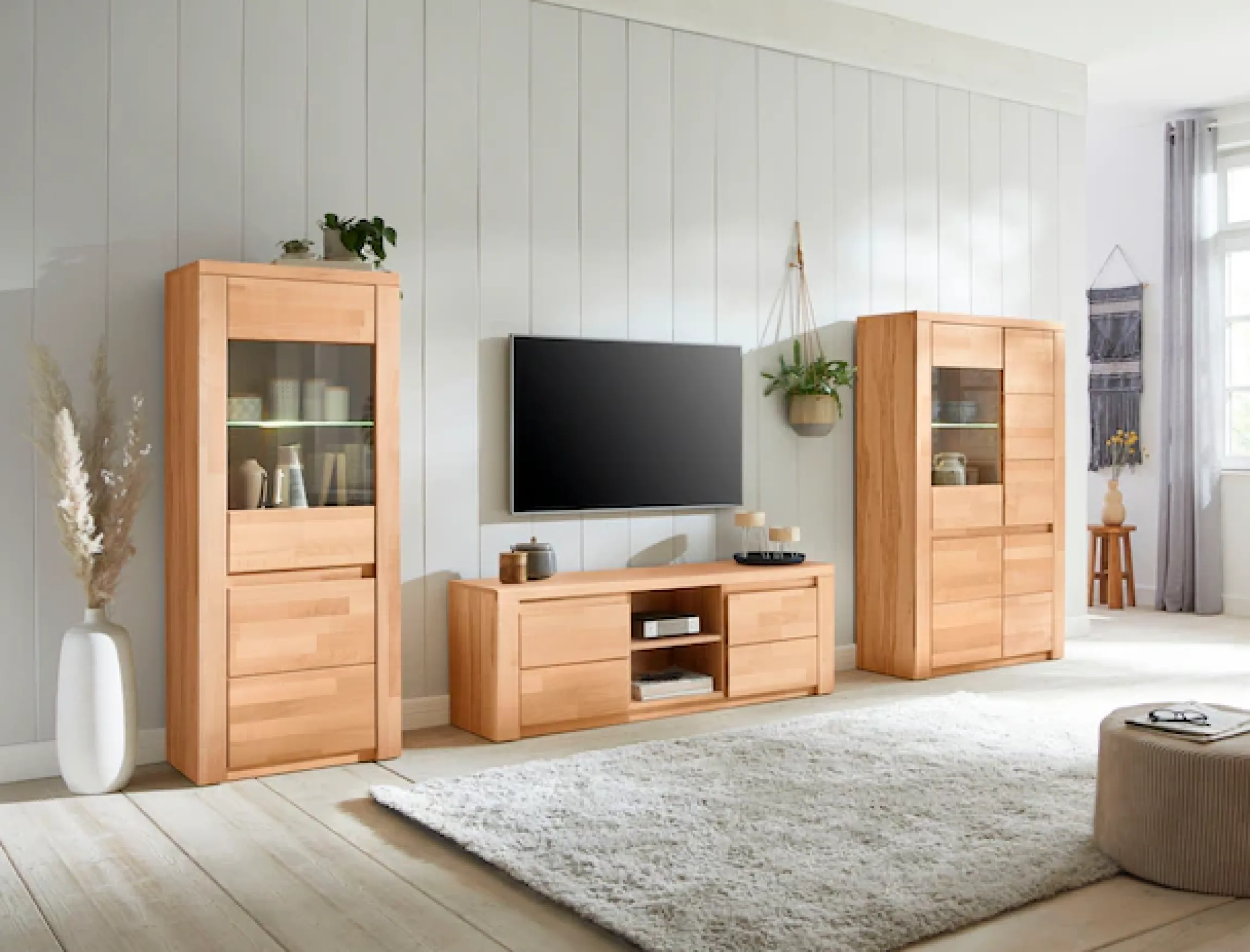 OTTO home Vitrine »Burani« grifflose Optik