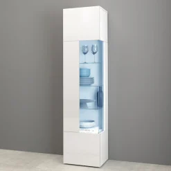 OTTO home Vitrine »Egypt« komplett hochglanz lackiert, 1 Glastür mit 3 Glasböden