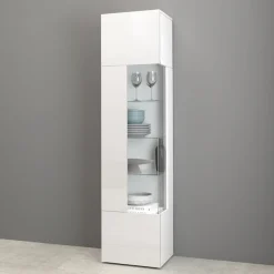 OTTO home Vitrine »Egypt« komplett hochglanz lackiert, 1 Glastür mit 3 Glasböden