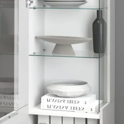 OTTO home Vitrine »Egypt« komplett hochglanz lackiert, 1 Glastür mit 3 Glasböden