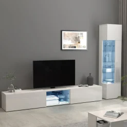 OTTO home Vitrine »Egypt« komplett hochglanz lackiert, 1 Glastür mit 3 Glasböden
