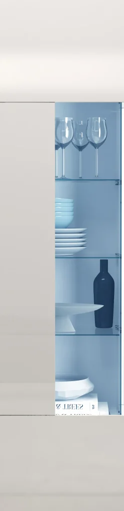 OTTO home Vitrine »Egypt« komplett hochglanz lackiert, 1 Glastür mit 3 Glasböden
