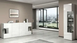 OTTO home Vitrine »Egypt« komplett hochglanz lackiert, 1 Glastür mit 3 Glasböden
