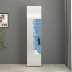 OTTO home Vitrine »Egypt« komplett hochglanz lackiert, 1 Glastür mit 3 Glasböden