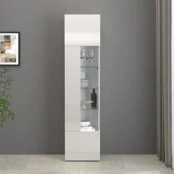 OTTO home Vitrine »Egypt« komplett hochglanz lackiert, 1 Glastür mit 3 Glasböden