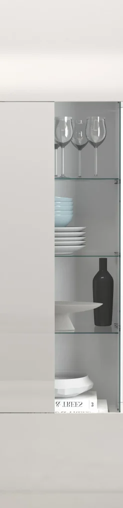 OTTO home Vitrine »Egypt« komplett hochglanz lackiert, 1 Glastür mit 3 Glasböden