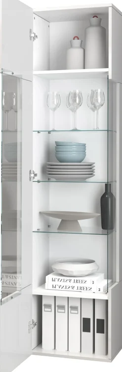 OTTO home Vitrine »Egypt« komplett hochglanz lackiert, 1 Glastür mit 3 Glasböden