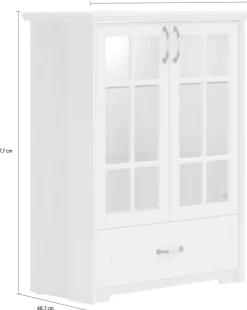 OTTO home Vitrine »Evergreen« UV lackiert, Tür mit Sicherheitsglas und Soft-Close-Funktion