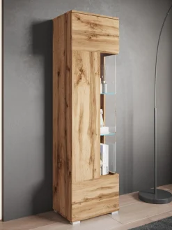 OTTO home Vitrine »Kenia, stehend und hängend, Türanschlag wechselbar« 1 Stk. tlg. Vitrineschrank mit Glastüren 160 cm Höhe