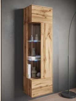 OTTO home Vitrine »Kenia, stehend und hängend, Türanschlag wechselbar« 1 Stk. tlg. Vitrineschrank mit Glastüren 160 cm Höhe