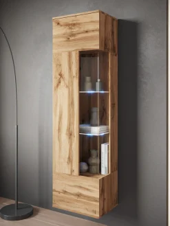 OTTO home Vitrine »Kenia, stehend und hängend, Türanschlag wechselbar« 1 Stk. tlg. Vitrineschrank mit Glastüren 160 cm Höhe