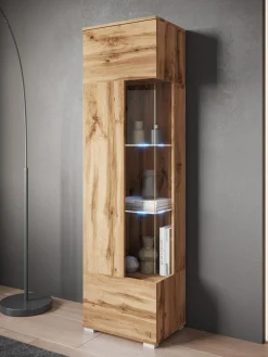 OTTO home Vitrine »Kenia, stehend und hängend, Türanschlag wechselbar« 1 Stk. tlg. Vitrineschrank mit Glastüren 160 cm Höhe
