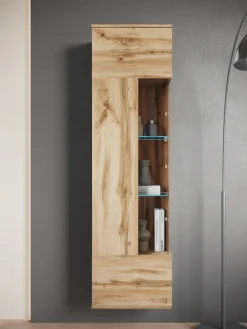 OTTO home Vitrine »Kenia, stehend und hängend, Türanschlag wechselbar« 1 Stk. tlg. Vitrineschrank mit Glastüren 160 cm Höhe