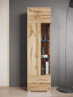OTTO home Vitrine »Kenia, stehend und hängend, Türanschlag wechselbar« 1 Stk. tlg. Vitrineschrank mit Glastüren 160 cm Höhe