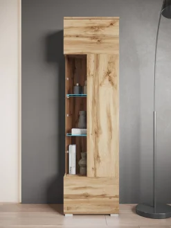 OTTO home Vitrine »Kenia, stehend und hängend, Türanschlag wechselbar« 1 Stk. tlg. Vitrineschrank mit Glastüren 160 cm Höhe
