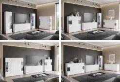 OTTO home Vitrine »Kenia, stehend und hängend, Türanschlag wechselbar« 1 Stk. tlg. Vitrineschrank mit Glastüren 160 cm Höhe