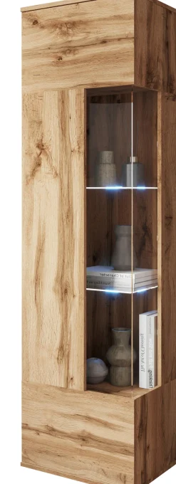 OTTO home Vitrine »Kenia, stehend und hängend, Türanschlag wechselbar« 1 Stk. tlg. Vitrineschrank mit Glastüren 160 cm Höhe