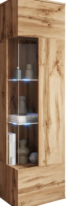 OTTO home Vitrine »Kenia, stehend und hängend, Türanschlag wechselbar« 1 Stk. tlg. Vitrineschrank mit Glastüren 160 cm Höhe