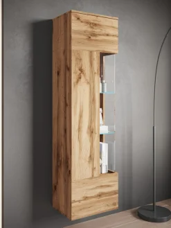 OTTO home Vitrine »Kenia, stehend und hängend, Türanschlag wechselbar« 1 Stk. tlg. Vitrineschrank mit Glastüren 160 cm Höhe