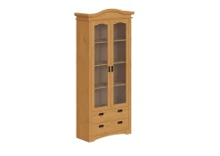 OTTO home Vitrine »Konrad« aus massiver Kiefer, mit Glaseinsätzen, B/T: 94/208 cm