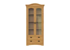 OTTO home Vitrine »Konrad« aus massiver Kiefer, mit Glaseinsätzen, B/T: 94/208 cm