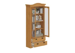 OTTO home Vitrine »Konrad« aus massiver Kiefer, mit Glaseinsätzen, B/T: 94/208 cm