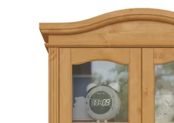 OTTO home Vitrine »Konrad« aus massiver Kiefer, mit Glaseinsätzen, B/T: 94/208 cm