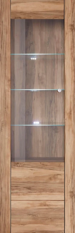 OTTO home Vitrine »Larona, zeitlose Glasvitirne, Hochschrank Höhe 205,6 cm« Stauraumvitrine mit dekorativer Rahmenoptik,