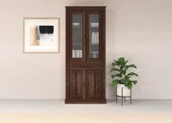 OTTO home Vitrine »Liotta« Mit 2 Glastüren und 1 Schublade