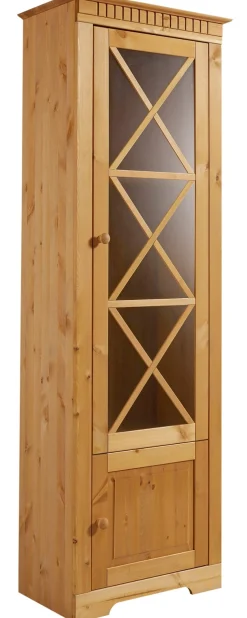 OTTO home Vitrine »Lisa« aus schönem massivem Kiefernholz, mit einer schönen Glastürfront