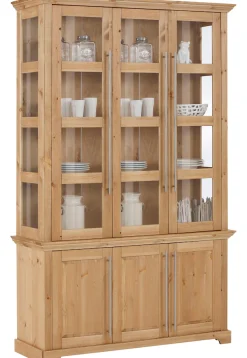 OTTO home Vitrine »Melissa« aus massiver Kiefer, FSC® zertifiziert, Breite 132 cm