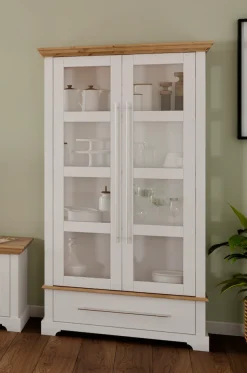 OTTO home Vitrine »Melissa« Höhe 169 cm, Breite 94 cm, 2-türig, Kiefer massiv, FSC®