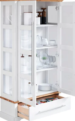 OTTO home Vitrine »Melissa« Höhe 169 cm, Breite 94 cm, 2-türig, Kiefer massiv, FSC®
