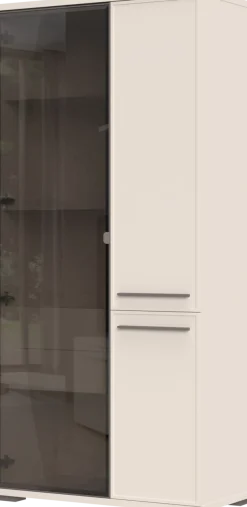 OTTO home Vitrine »Opera, Showcase mit Parsol-Sicherheitsglas im modernen Look« UV lackiert, Soft Close Funktion, Höhenverstellbare Füße